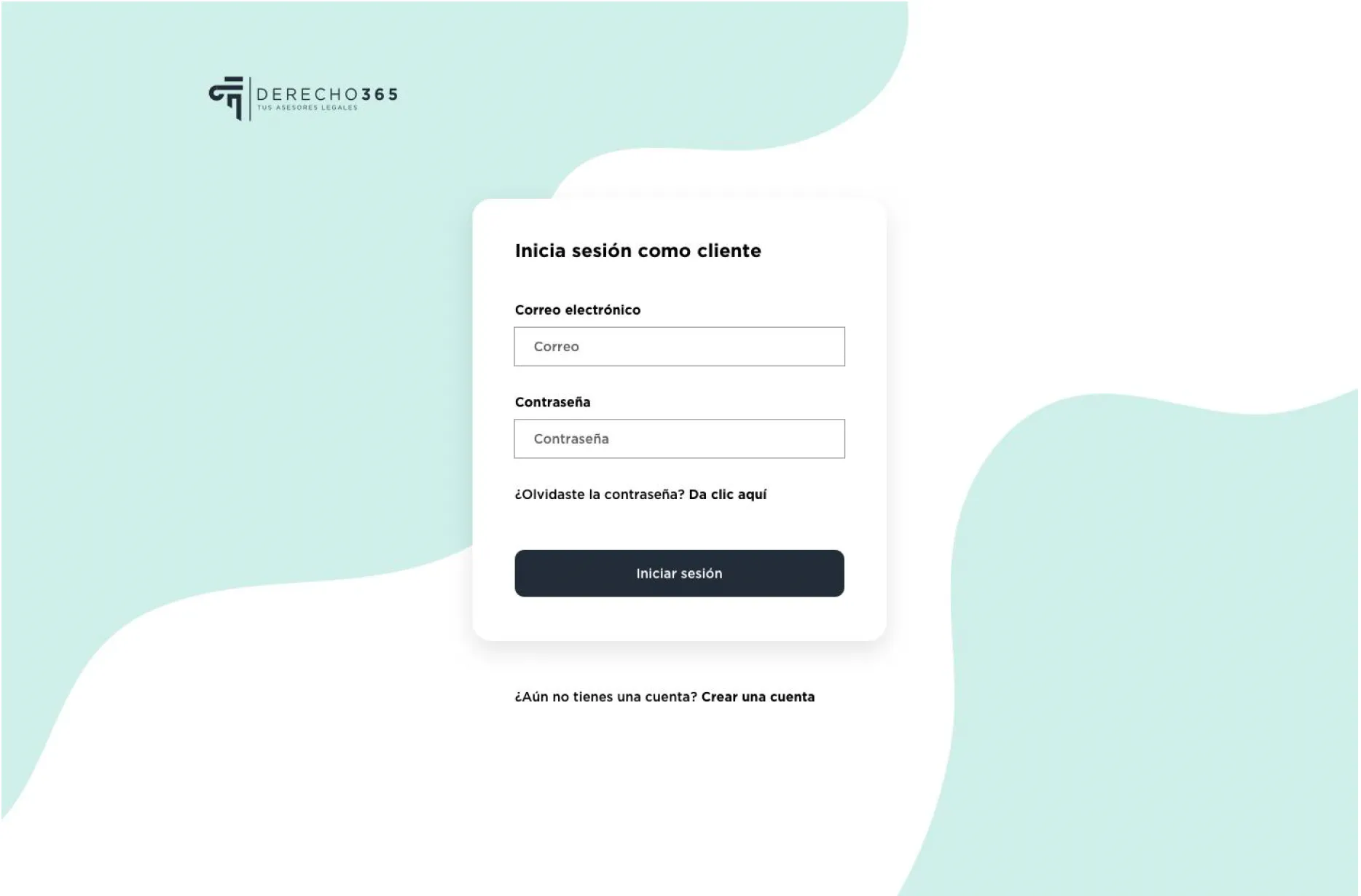 Acceso de clientes al portal de Abogados 365.